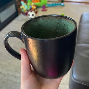 Abstract Black & Green Coffee Mug